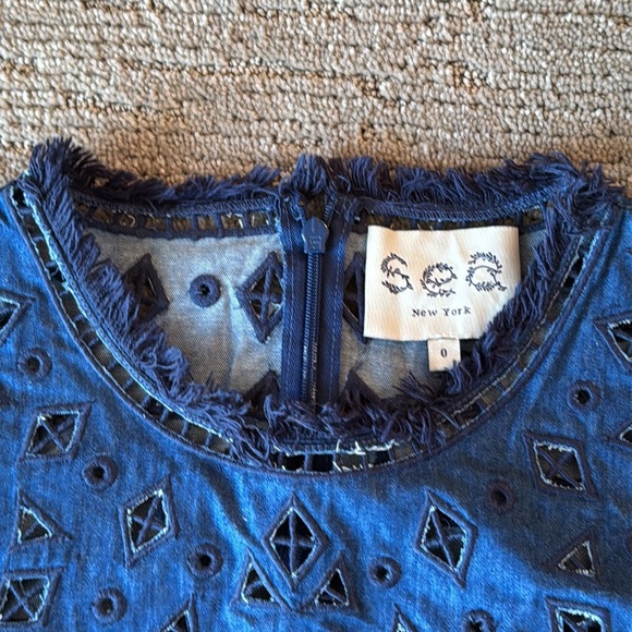 Sea New York Denim Eyelet Top - Picture 5 of 7